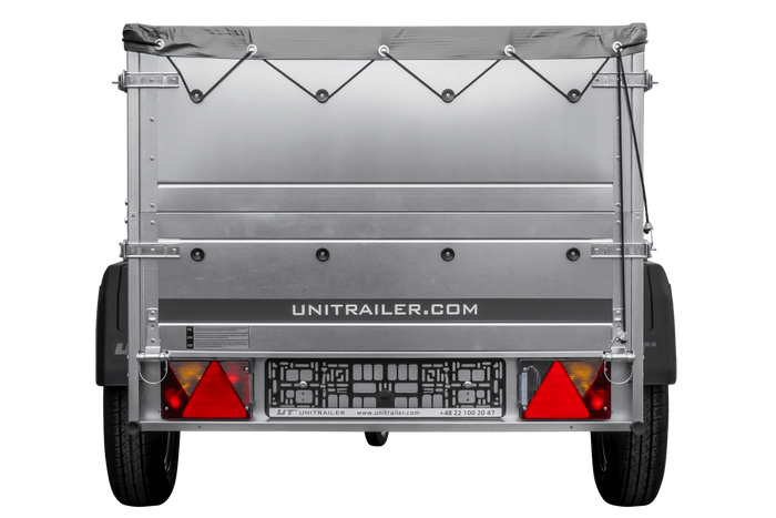 Kippbarer Pkw Anhänger GARDEN TRAILER 200 KIPP mit zusätzlichen Bordwänden, Stützrad und Flachplane-Neu