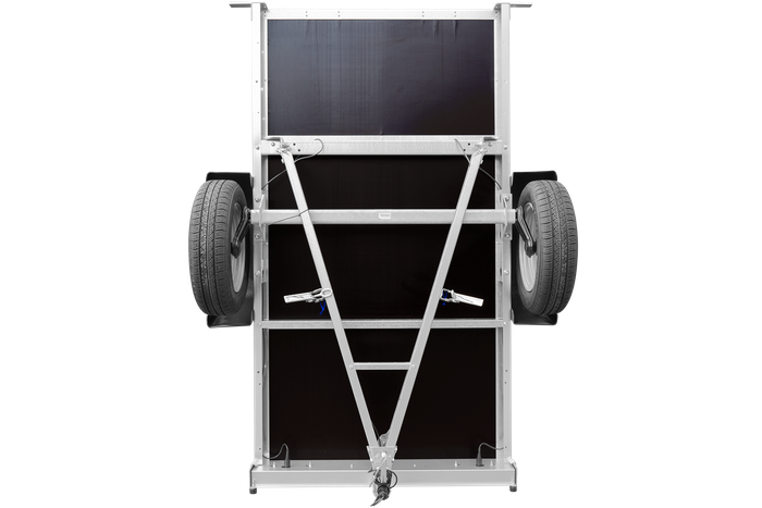 Kippbarer Pkw Anhänger GARDEN TRAILER 200 KIPP mit zusätzlichen Bordwänden, Stützrad und Flachplane-Neu