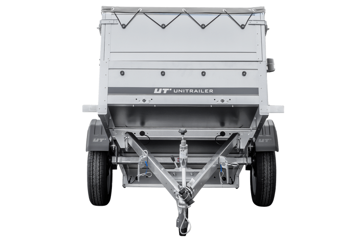 Kippbarer Pkw Anhänger GARDEN TRAILER 200 KIPP mit zusätzlichen Bordwänden, Stützrad und Flachplane-Neu